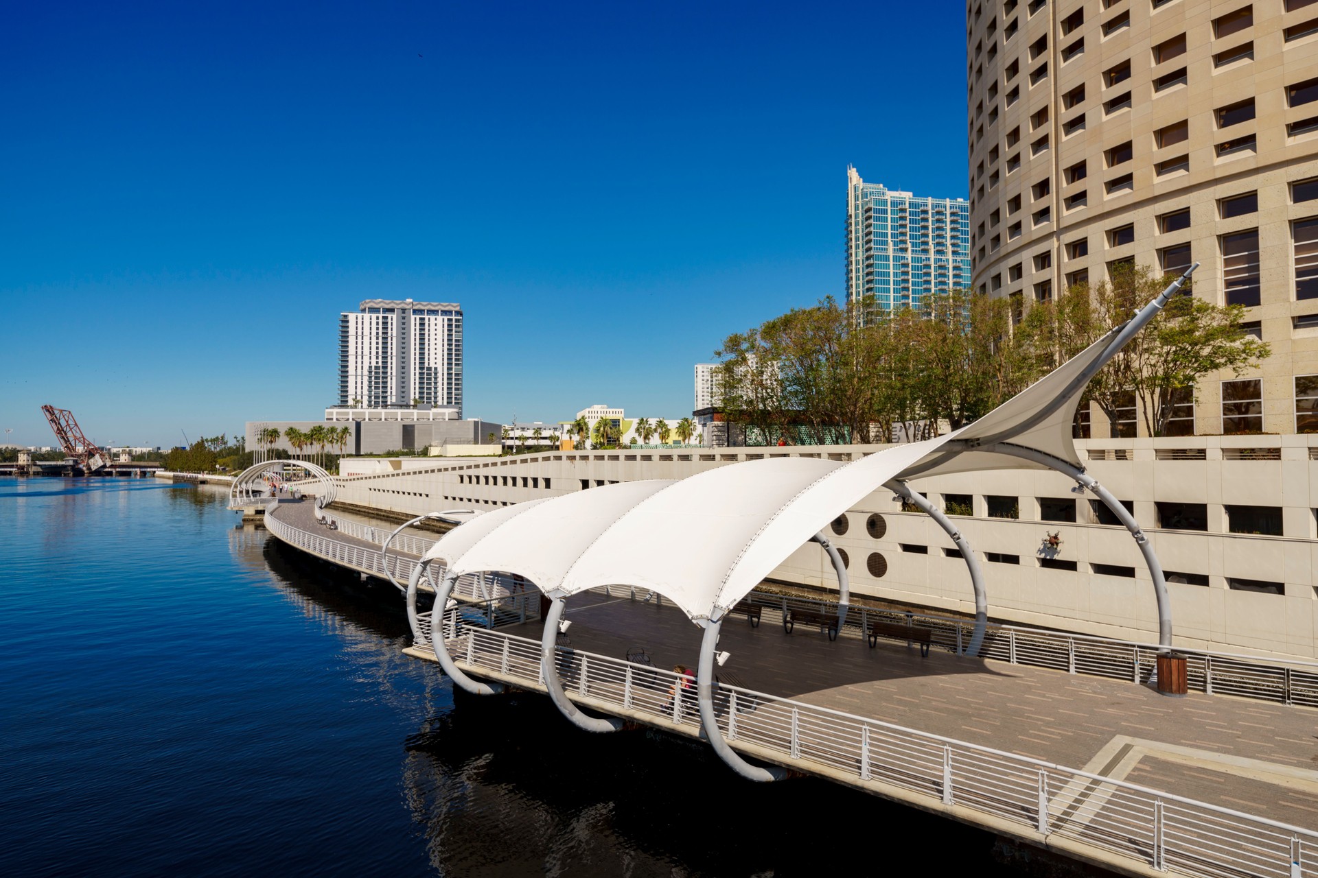 Tampa Riverwalk 2024 stock photo